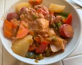 A picture of step 5 of Chicken Afritada sa Gata.