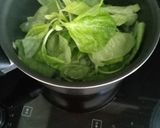 Foto langkah ke 3 dari resep Sayur Jantung Pisang dan Bayam Bumbu Cincang.