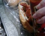 A picture of step 2 of Homade Meatball Subs.