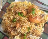 A picture of step 5 of Chicken masala biryani.