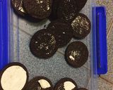 Hình bước làm 1 của món Oreo rau câu dưa hấu