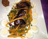 A picture of step 7 of Pan grilled fish with veggie sauce.