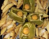 Foto del paso 1 de la receta: Morrones rellenos y papas rústicas
