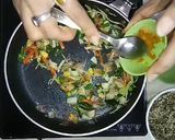 A picture of step 6 of Cheesy Veggie Pearl Millet (Bajra).