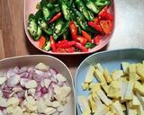 Foto langkah ke 4 dari resep Pepes jamur merang + tahu.
