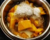 A picture of step 2 of Mango Milkshake.