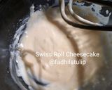 Foto langkah ke 2 dari resep Swiss roll cheesecake (gluten-free & 2 telur).