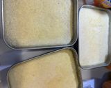 A picture of step 4 of Banana Flan.