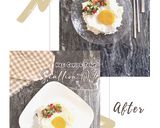 Foto langkah ke 4 dari resep Nasi Ceplok Telur dengan Scallion Oil.
