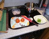 Foto del paso 1 de la receta Guiso de garbanzos con gambas