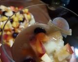 Une image de l'étape 7 de Cerises 🍒farandole 🍑🧅 fruits de saison 🍓🍐🍃.