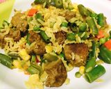 Foto del paso 4 de la receta: Arroz con verduras y salsa de ají con especias