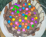 சாக்லேட் கிட்கட் வேவ்வர் கேக் (Chocolate kitkat waffer cake recipe in tamil) ரெசிபி ஸ்டேப் 15 புகைப்படம்