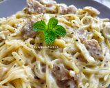 Foto langkah ke 5 dari resep Spaghetti Alfredo.