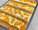 صورة لخطوة 11 من وصفة حلى الكنافه بالمانجو