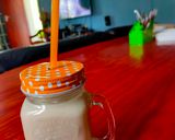 A picture of step 2 of Dates and Coconut milk.