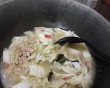 Foto langkah ke 6 dari resep Sawi putih Tempe Masak Santan.