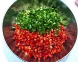 Foto del paso 1 de la receta: Salpicón de pimientos, tomates y arroz