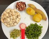 A picture of step 1 of Double Aloo Makhana Cutlet.