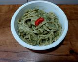 A picture of step 4 of Avocado Spaghetti.