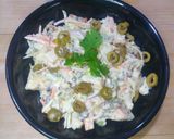 A picture of step 5 of Apple Walnut Coleslaw.