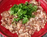 รูปขั้นตอนการทำที่ 2 ของ หมูสับนึ่งตังฉ่าย