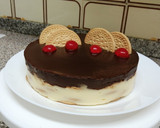 Foto del paso 5 de la receta: TARTA DE LA ABUELA/ galleta, flan, chocolate y sin horno