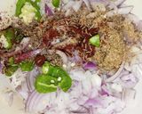 A picture of step 3 of Hare bhare pakore.