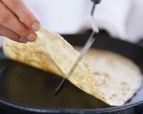 A picture of step 4 of Blintzes.