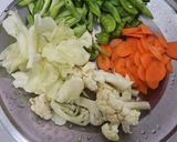Foto langkah ke 1 dari resep Tumis Kembang Kol, Telur n friends.