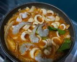 Foto langkah ke 5 dari resep Cumi & Udang saus padang.
