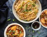 A picture of step 12 of Veg noodles with chicken Manchurian.