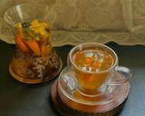 A picture of step 4 of Cranberry Orange Tea - Immunity Tea for post Party Detox.