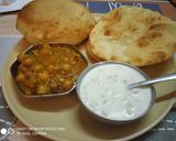 A picture of step 10 of Bhatura, Chana and boondi raita.