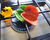 A picture of step 2 of Smoked Bell Peppers.