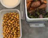 A picture of step 7 of Chickpeas & Sweet Potato Buddha Bowl (vegan).