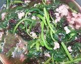Hình bước làm 3 của món Canh rau dền nấu thịt băm