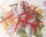 A picture of step 4 of Mayocheese pasta salad.