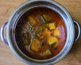 A picture of step 6 of Red pumpkin hot and spicy curry (vidharbh style).