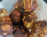 A picture of step 1 of Dhaba style masala ARBI(TARO).
