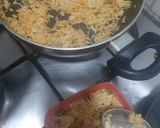 A picture of step 4 of Beans Pulao.