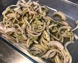 Une image de l'étape 5 de Dos d'églefin à l'orange et oignon de roscoff (marinade orange et cardamome).