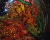 A picture of step 2 of Lauki chanay ki daal.