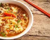 Foto langkah ke 5 dari resep Mie Tek-Tek Pedas dari Mie Instan Goreng #pr_anekamiekuah.