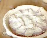 Foto del passaggio 2 della ricetta Torta salata con farina di tipo 1 e 00, prosciutto e formaggio