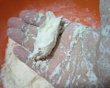 A picture of step 3 of Malai Khaja.