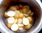 A picture of step 2 of Crispy cheese potato (baby potato with cornflour).