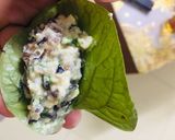 Hình bước làm 2 của món Chả đậu lá lốt