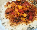 Une image de l'étape 9 de Rougail de Chatrou (poulpe).