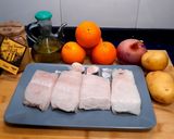 Foto del paso 1 de la receta Merluza a la miel con reducción de naranja